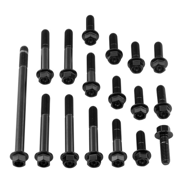 Stainless Steel Engine Kit Yamaha YZF750 Flanged Hex Black