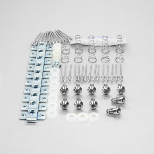 Stainless Steel Quick Release 14mm Allen Key + Rivet Clips Pack x10