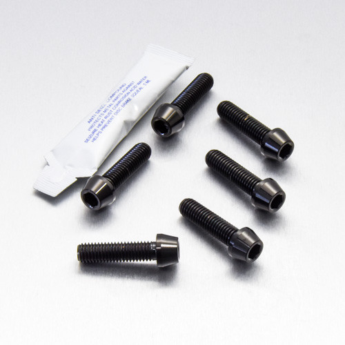 Stainless Steel Top & Bottom Yoke Pinch Set Black