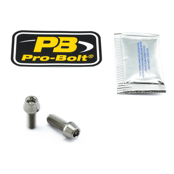 Titanium Clip-On / Handle Bar Mount Bolt Kit
