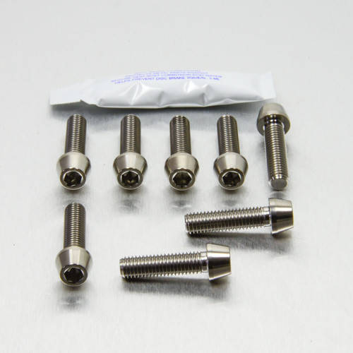 Titanium Top & Bottom Clamp Yoke Pinch Kit