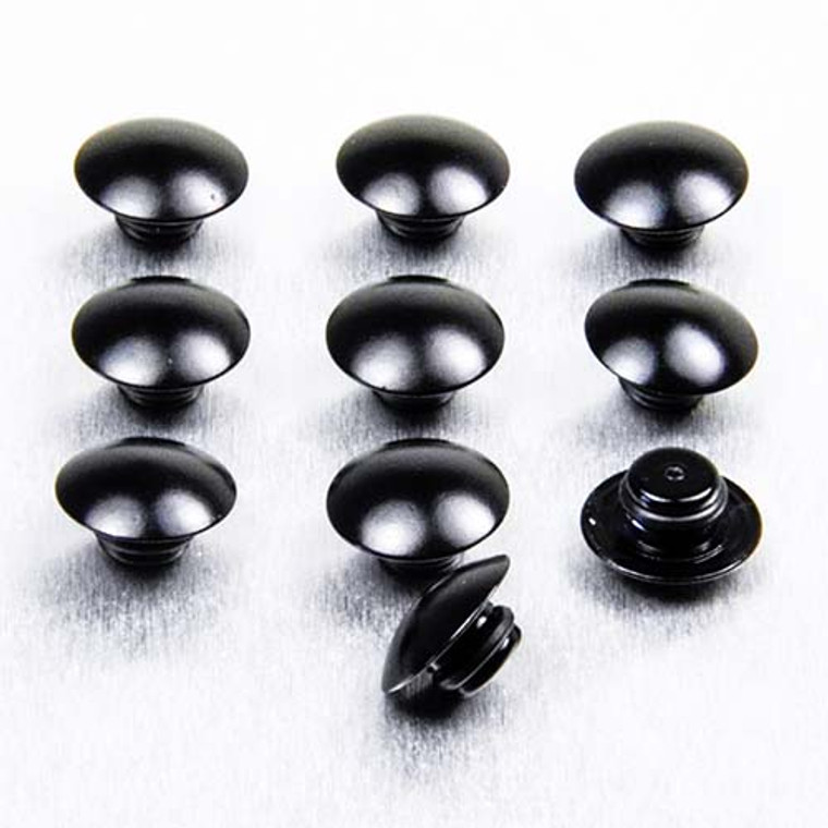 Aluminium Button Insert M6 (Fits 5mm AK) Pack x10 Black