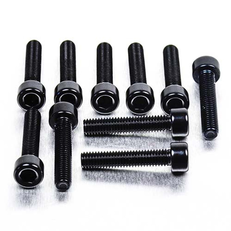 Aluminium Allen Bolt M5x(0.80mm)x25mm Pack x10 Black