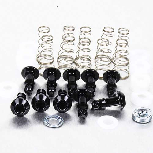 Aluminium Quick Release Stud 17mm Allen Key Pack x10 Black