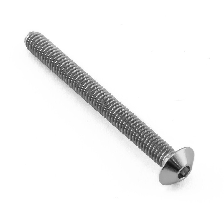 Titanium Dome Head Bolt M4x(0.70mm)x40mm Full Thread