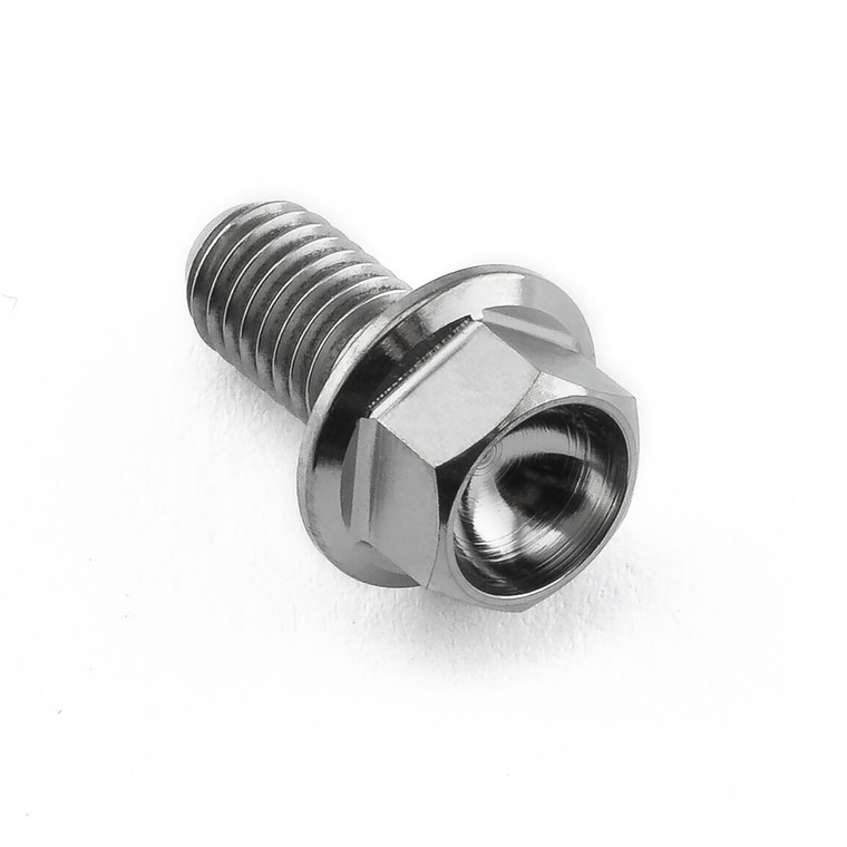 Titanium Flanged Hex Head Bolt M5x(0.80mm)x10mm