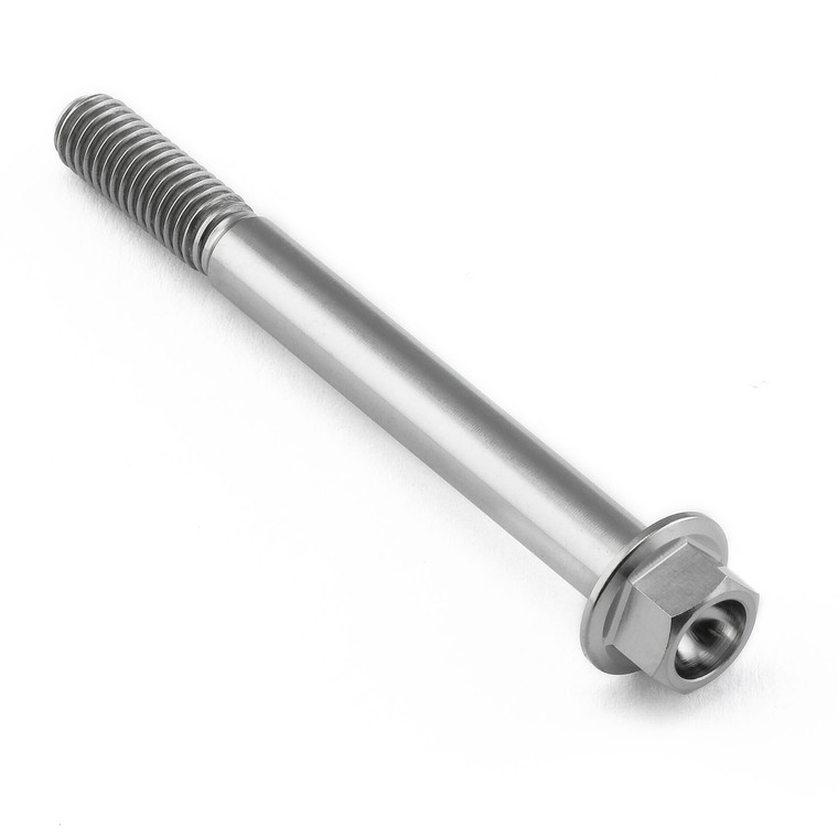 Titanium Flanged Hex Head Bolt M6x(1.00mm)x60mm