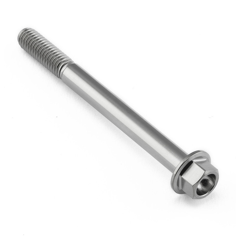 Titanium Flanged Hex Head Bolt M6x(1.00mm)x65mm