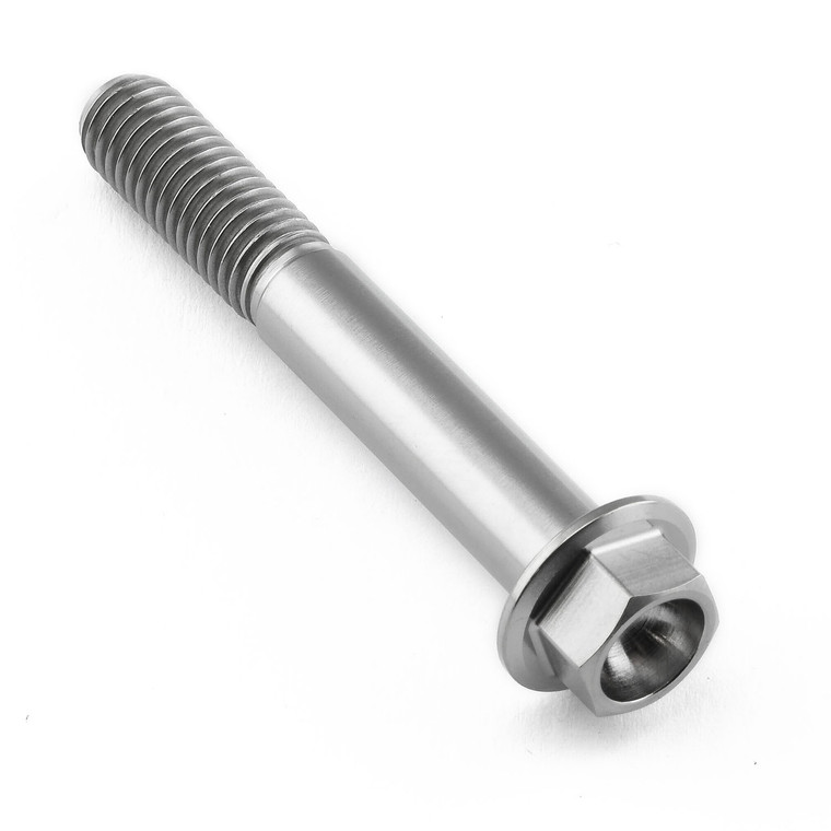 Titanium Flanged Hex Head Bolt M8x(1.25mm)x55mm