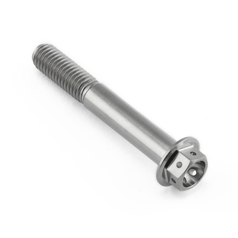 Titanium Flanged Hex Head Bolt M8x(1.25mm)x55mm Race Spec