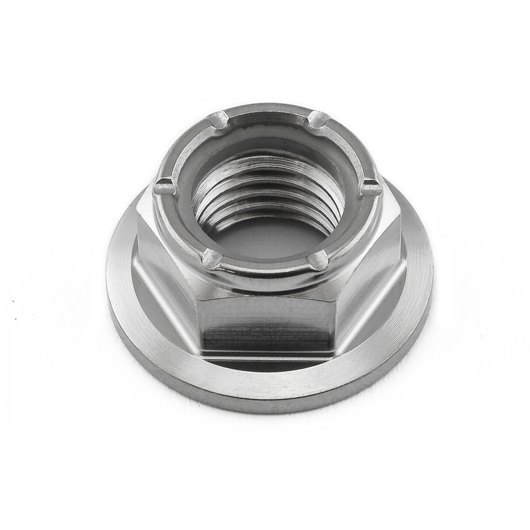 Titanium Flanged Nylon Nut M10x(1.25mm)