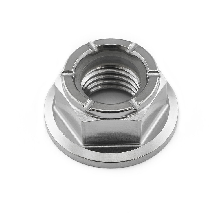 Titanium Flanged Nylon Nut M12x(1.50mm)