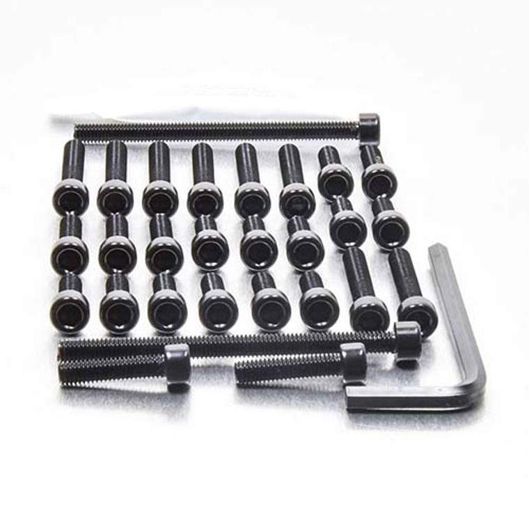 Aluminium Engine Kit Honda CBR900RRY -RR1 Black