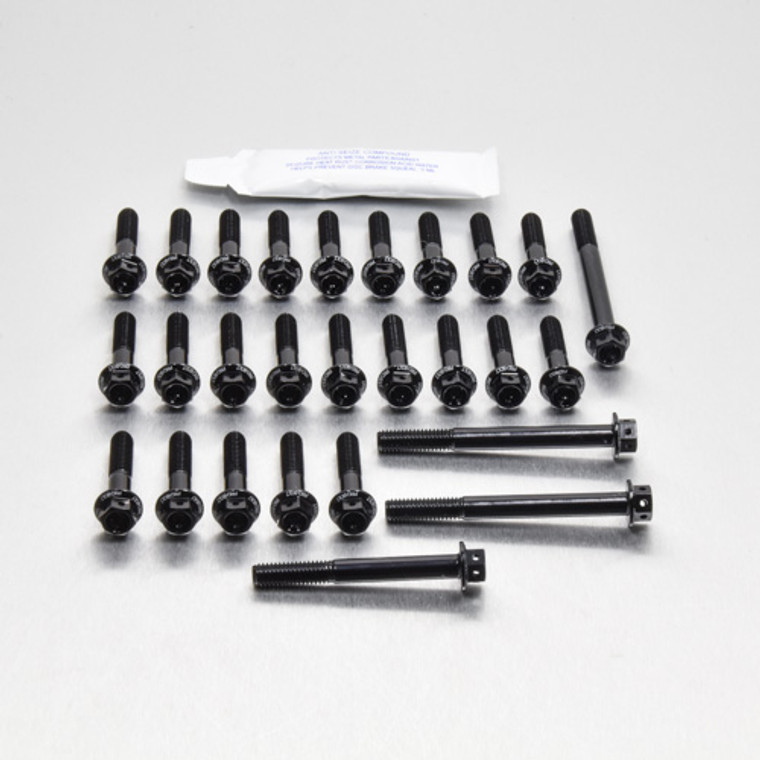 Aluminium Engine Kit Kawasaki Z1000 Race Spec Etched 03-06 Black