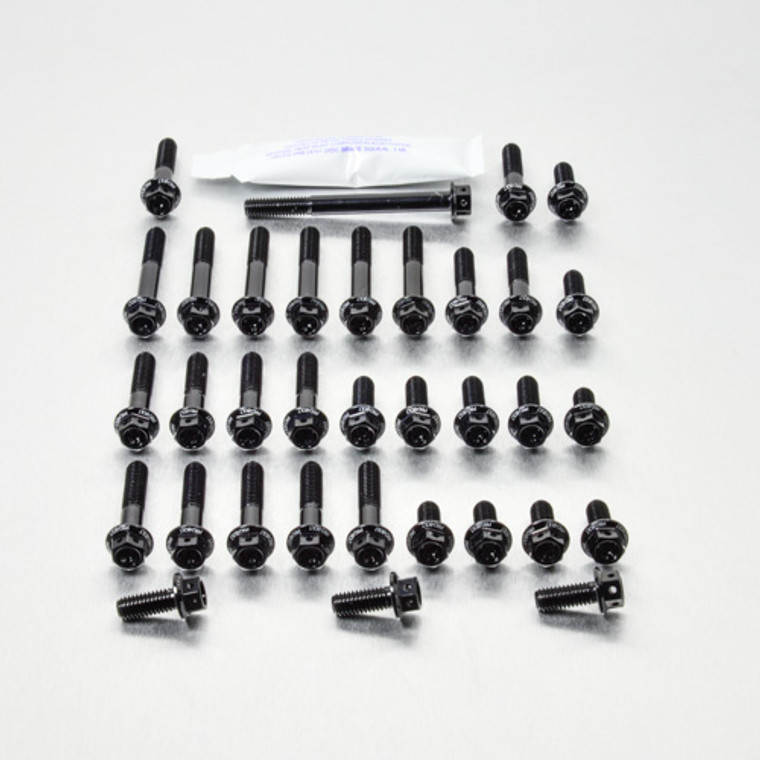 Aluminium Engine Kit Kawasaki Z250/SL Ninja Race Spec Etched Black