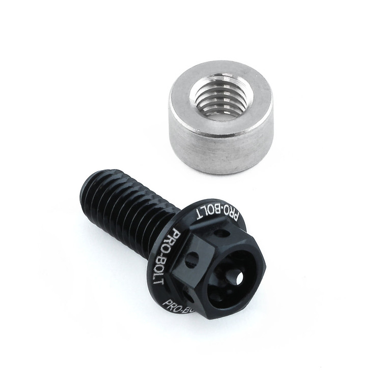 Aluminium Reservoir Mount Bolt Kit Rear Brake Race Spec Etched Black