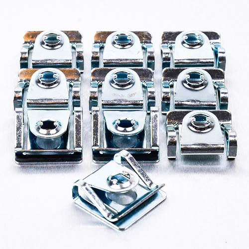 M6 Zinc Coated Steel Slide On Receptacle For 1/4 Turn Quick Release M24 x 24 x 7.5 Pack x10