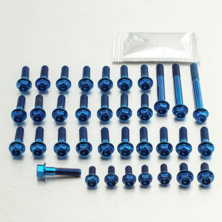 Titanium Engine Kit Husqvarna FE 450 Enduro Flanged Hex Head Bolt Blue