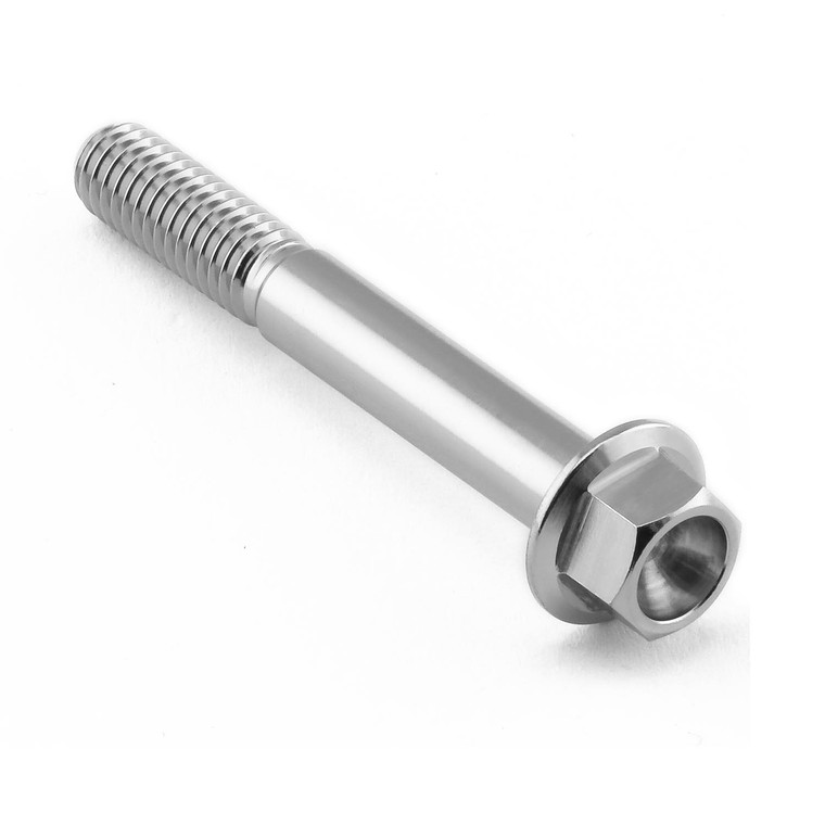 Stainless Steel Flanged Hex Head Bolt M6x(1.00mm)x45mm