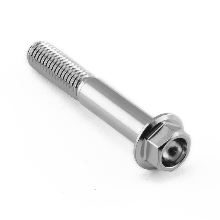 Stainless Steel Flanged Hex Head Bolt M8x(1.25mm)x50mm