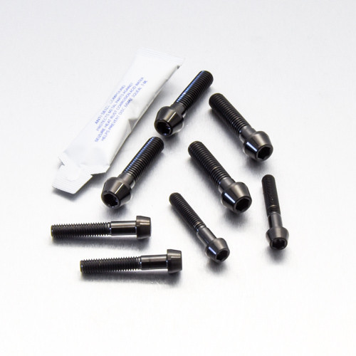 Stainless Steel Top & Bottom Yoke Pinch Set Black