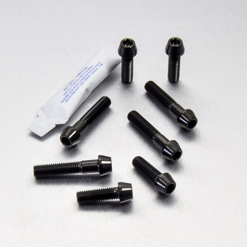 Stainless Steel Top & Bottom Yoke Pinch Set Black