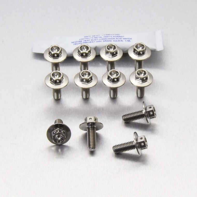 Titanium Special Disc Bolt To Fit Honda M6x16mm Race Spec Pack x12