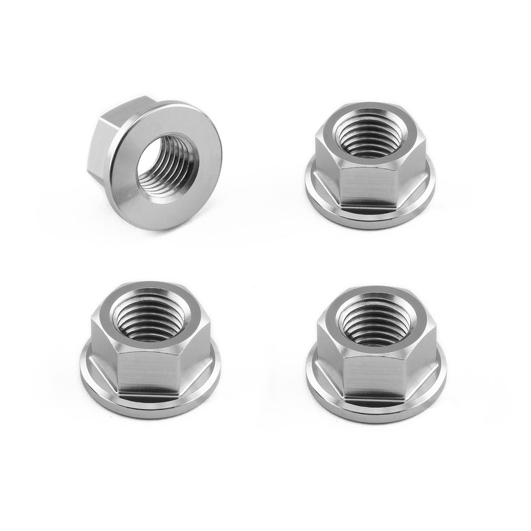 Titanium Sprocket Nuts M10x(1.25mm) Pack x4