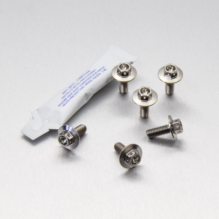 Titanium Special Disc Bolt To Fit Honda M6x16mm Race Spec Pack x6