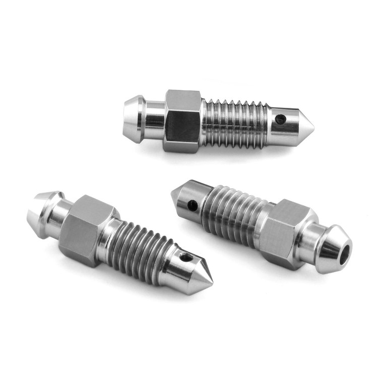 Titanium Bleed Nipple M7x(1.00mm) Rear Brake Caliper Pack x3