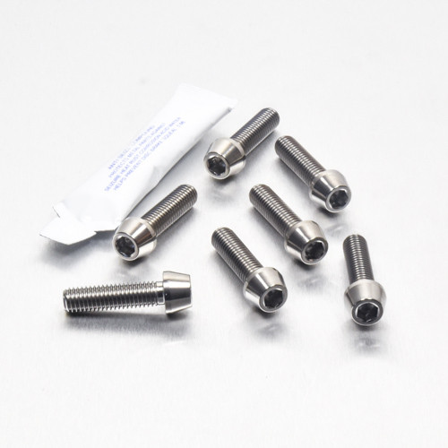 Titanium Top & Bottom Clamp Yoke Pinch Kit