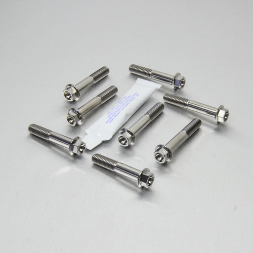 Titanium Top & Bottom Clamp Yoke Pinch Kit