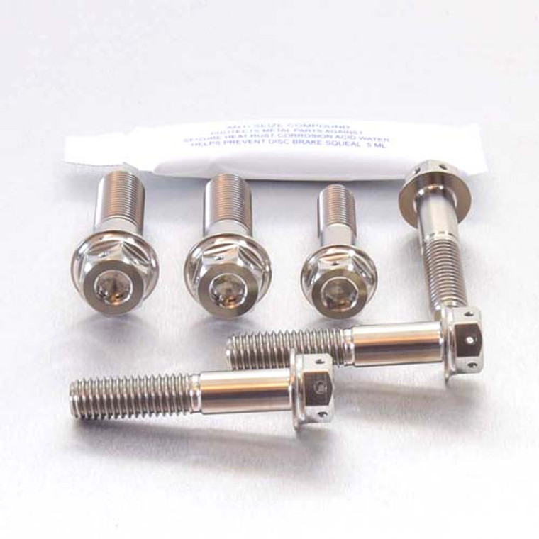 Titanium Top & Bottom Clamp Yoke Pinch Kit DualDrive