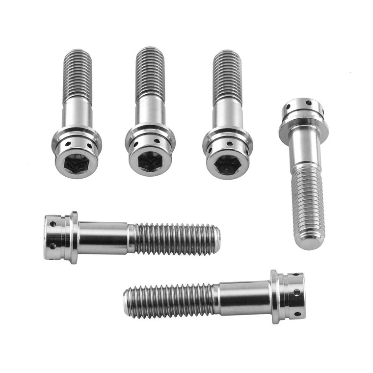 Stainless Steel Top & Bottom Clamp Yoke Pinch Kit Flanged Socket Cap Race Spec