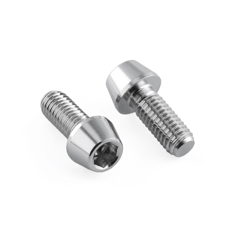 Stainless Steel Bottle Cage Kit M5x(0.80mm)x12mm Tapered Socket Cap Head