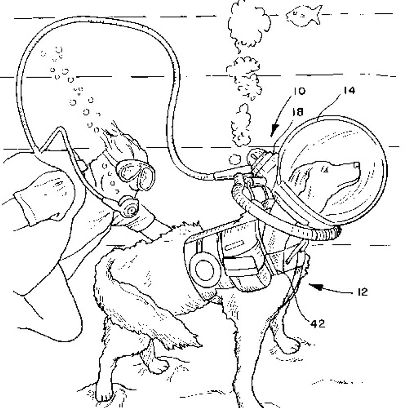 The Dog Diving Helmet - Funny Patents Part 4 The Dog Diving Helmet - Funny Patents Part 4
