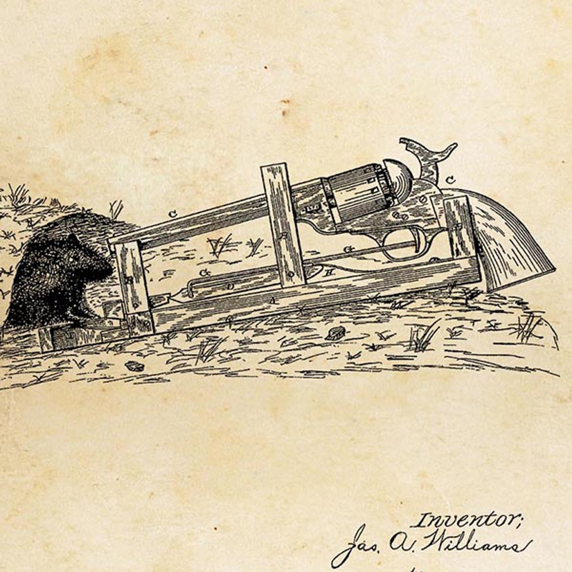 The Gun Powered Mouse Trap - Funny Patents Part 2 The Gun Powered Mouse Trap - Funny Patents Part 2
