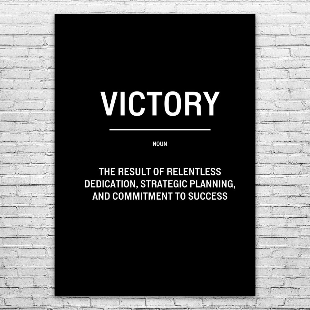 Victory Motivational Print