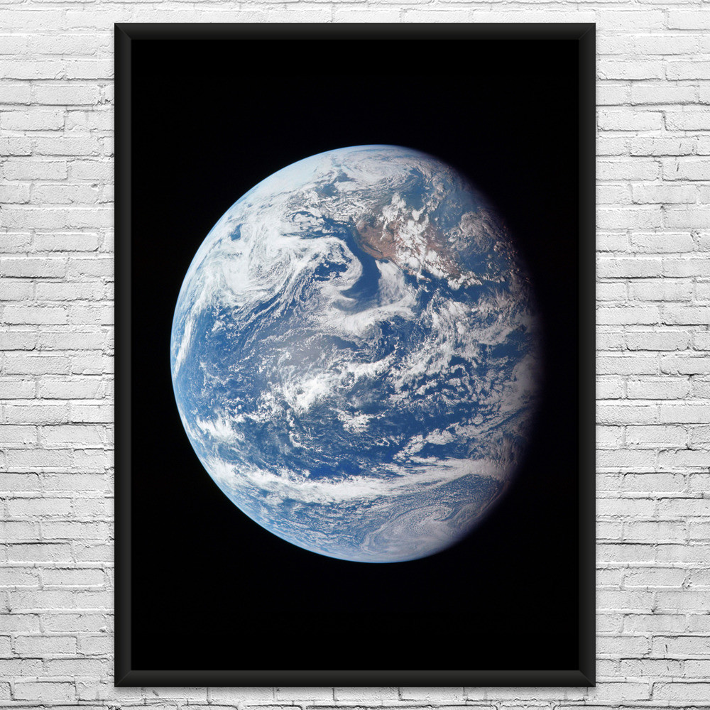 Earth from Apollo 11 Space Wall Art