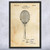 Tennis Racket Patent Wall Art Tennis Racket Patent Wall Art