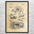 Deadbolt Door Lock Patent Wall Art Deadbolt Door Lock Patent Wall Art