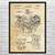 V8 Engine Patent Wall Art