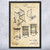 Beekeepers Hive Patent Wall Art