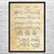 Drum Stick Patent Wall Art