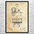 Concrete Mixer Patent Wall Art