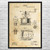 Coffee Grinder Patent Wall Art Coffee Grinder Patent Wall Art