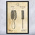 Hair Brush Patent Wall Art Hair Brush Patent Wall Art