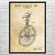 Unicycle Patent Wall Art Unicycle Patent Wall Art