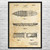 1950 Surf Board Patent Wall Art 1950 Surf Board Patent Wall Art