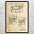 Pan Coffee Roaster Patent Wall Art Pan Coffee Roaster Patent Wall Art